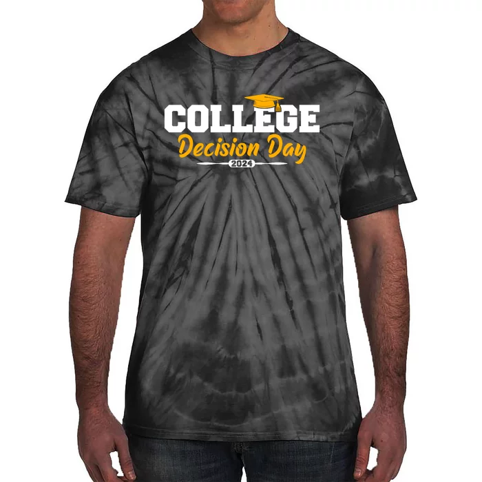 College Decision Day College Reveal Party Acceptance Student Tie-Dye T-Shirt