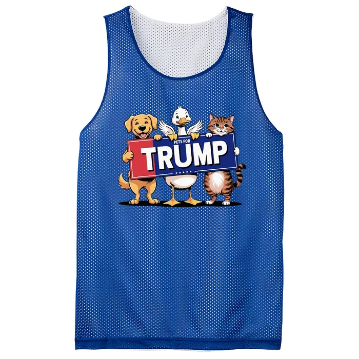 Cat Duck Dog Pets For Trump Mesh Reversible Basketball Jersey Tank