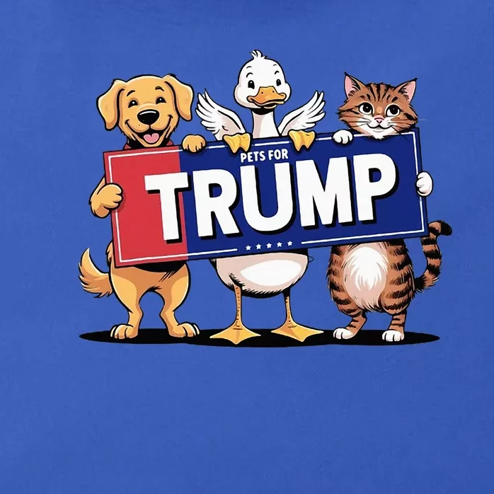 Cat Duck Dog Pets For Trump Zip Tote Bag