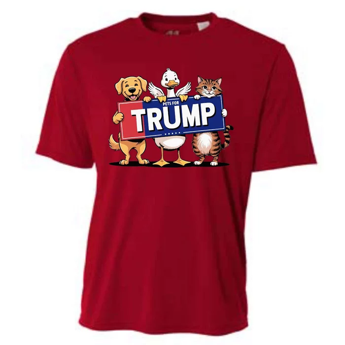 Cat Duck Dog Pets For Trump Cooling Performance Crew T-Shirt