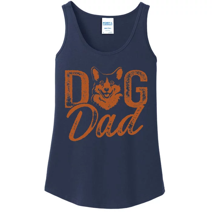 Corgi Dog Dad Ladies Essential Tank