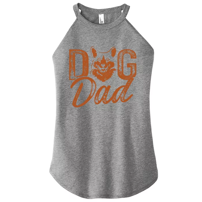 Corgi Dog Dad Women’s Perfect Tri Rocker Tank