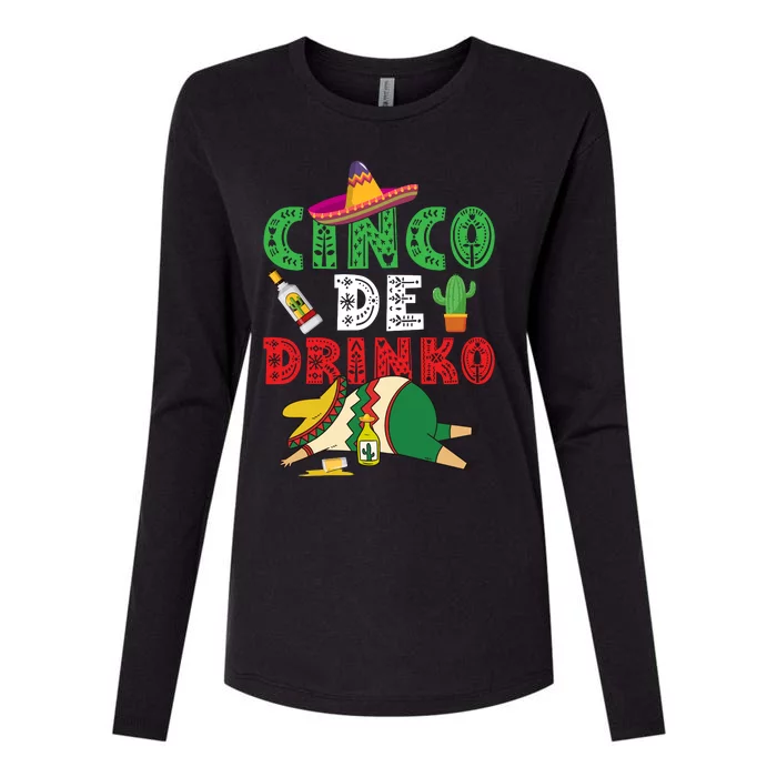 CINCO DE DRINKO Funny CINCO DE MAYO Womens Cotton Relaxed Long Sleeve T-Shirt