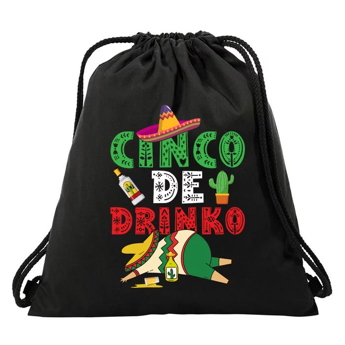 CINCO DE DRINKO Funny CINCO DE MAYO Drawstring Bag