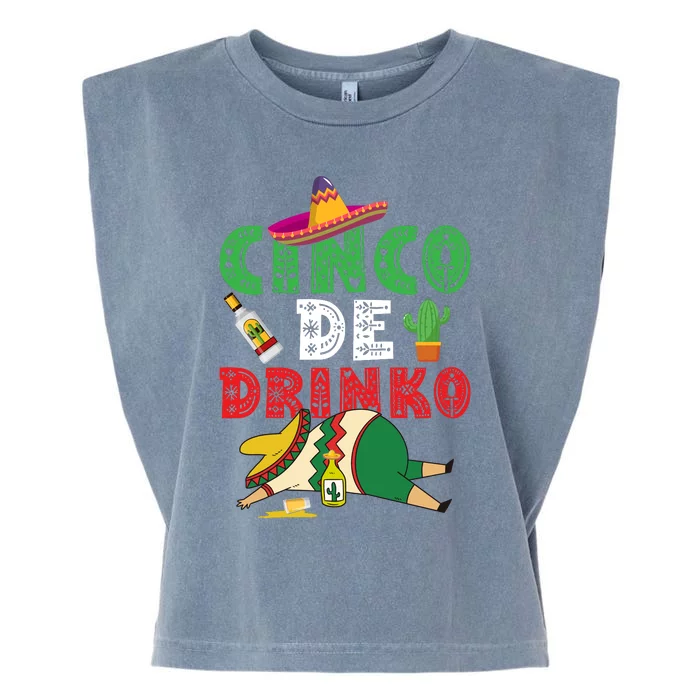 CINCO DE DRINKO Funny CINCO DE MAYO Garment-Dyed Women's Muscle Tee