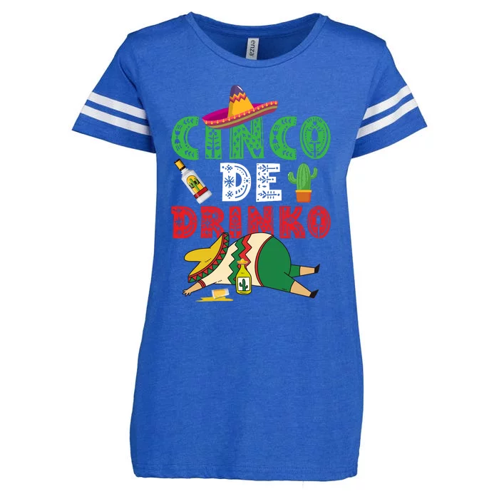 CINCO DE DRINKO Funny CINCO DE MAYO Enza Ladies Jersey Football T-Shirt