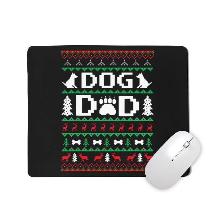 Christmas Dog Dad Shirts For Ugly Xmas Sweater Gifts Dogs Mousepad