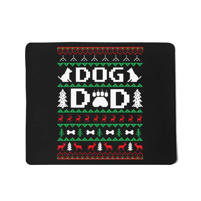 Christmas Dog Dad Shirts For Ugly Xmas Sweater Gifts Dogs Mousepad