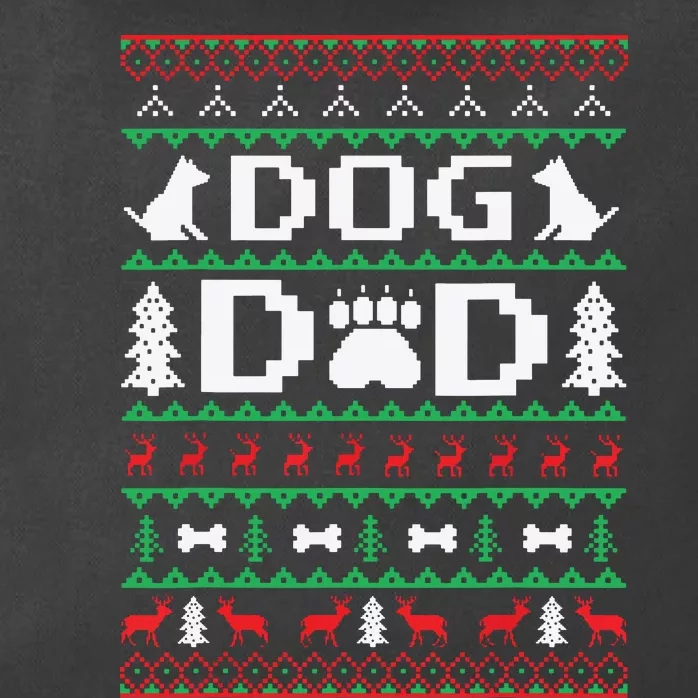 Christmas Dog Dad Shirts For Ugly Xmas Sweater Gifts Dogs Zip Tote Bag