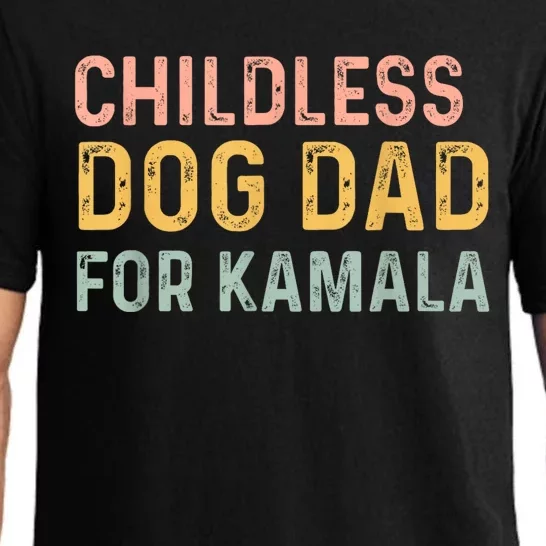 Childless Dog Dad For Kamala Harris 2024 Pajama Set