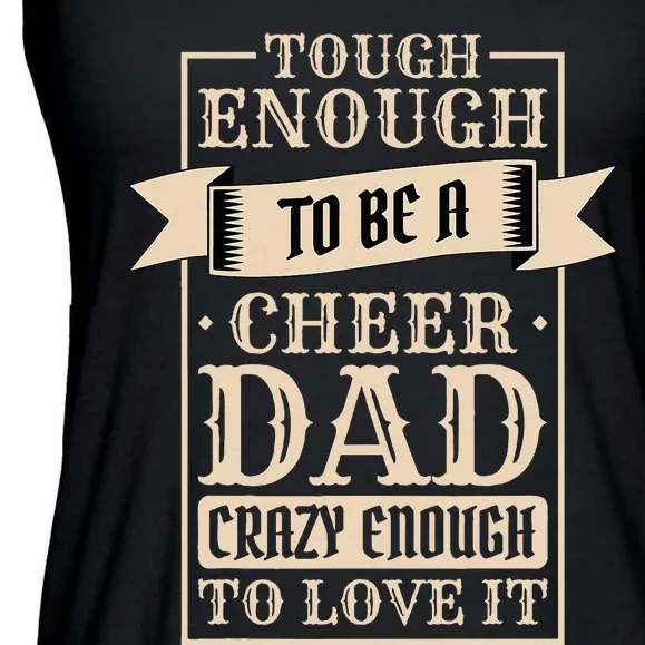 Cheer Dad Design for Cheerleading Father's day Ladies Essential Flowy Tank