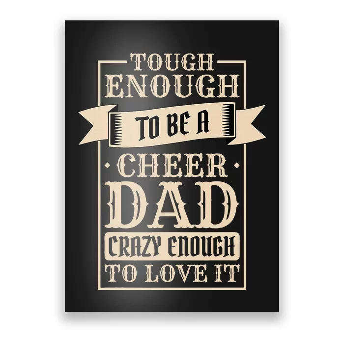 Cheer Dad Design for Cheerleading Father's day Poster