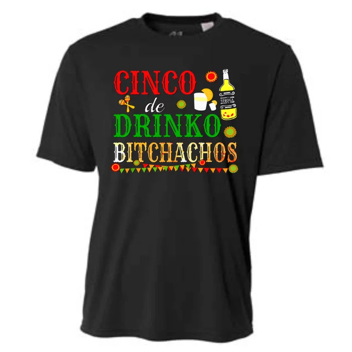 Cinco De Drinko Bitchachos Women Drinking Cooling Performance Crew T-Shirt