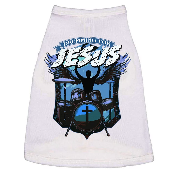 Christian Drummer Drumming For Jesus Worship Drummer Doggie Tank