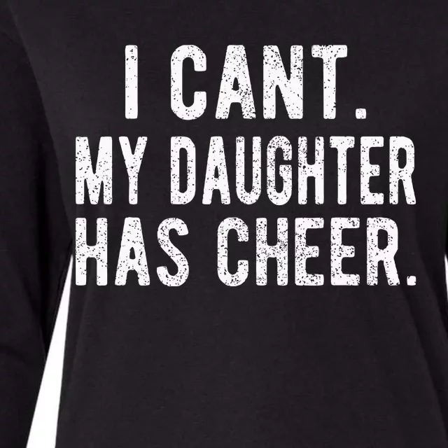 Cheer Dad Daughter Cheerleading FatherS Day Cheerleader Womens Cotton Relaxed Long Sleeve T-Shirt