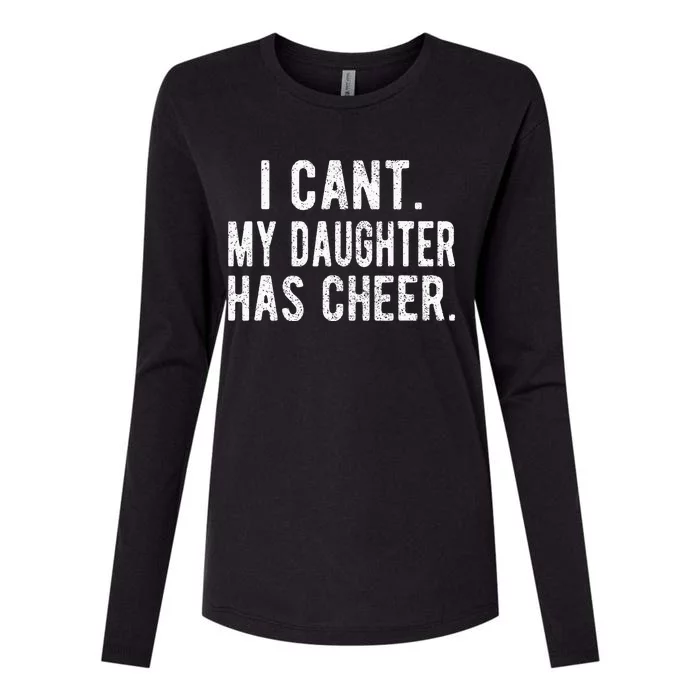 Cheer Dad Daughter Cheerleading FatherS Day Cheerleader Womens Cotton Relaxed Long Sleeve T-Shirt