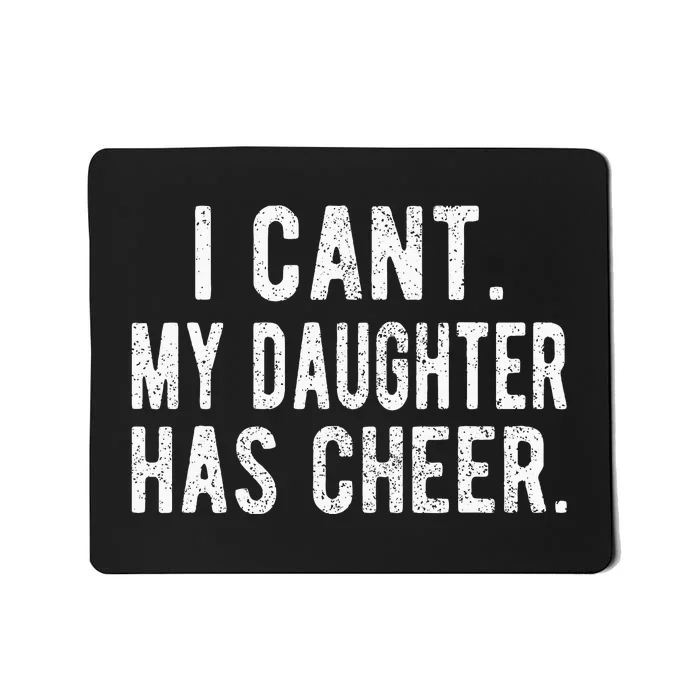 Cheer Dad Daughter Cheerleading FatherS Day Cheerleader Mousepad