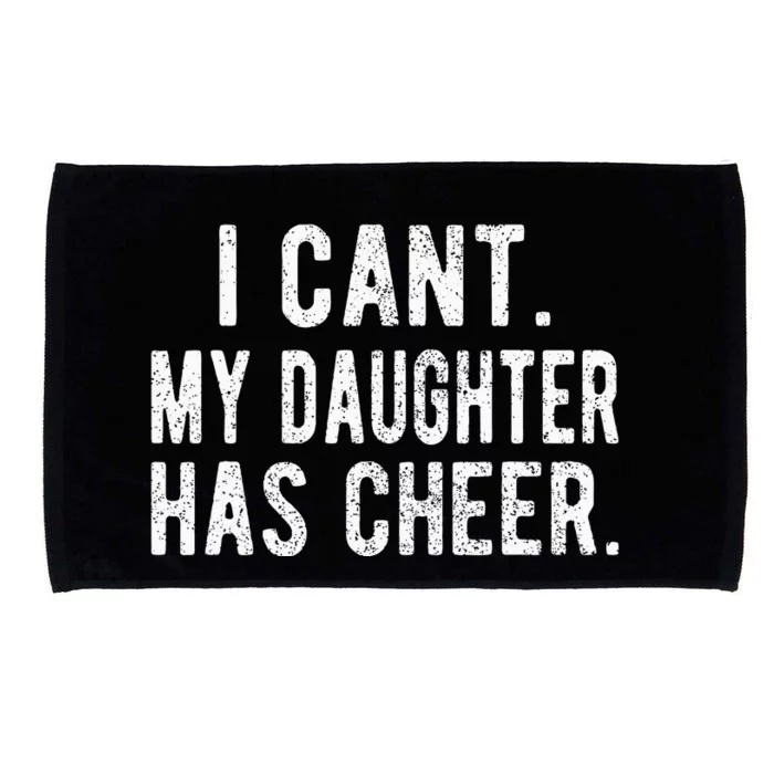 Cheer Dad Daughter Cheerleading FatherS Day Cheerleader Microfiber Hand Towel