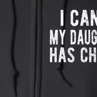 Cheer Dad Daughter Cheerleading FatherS Day Cheerleader Full Zip Hoodie