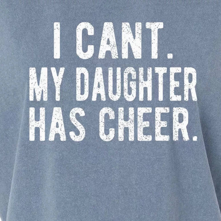 Cheer Dad Daughter Cheerleading FatherS Day Cheerleader Garment-Dyed Women's Muscle Tee