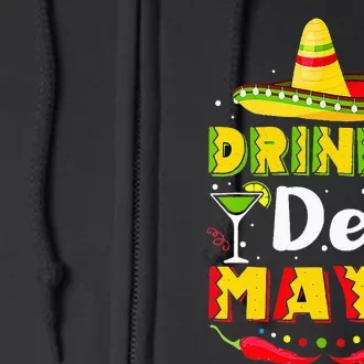 Cinco de Drinko Funny Cinco de Mayo Full Zip Hoodie