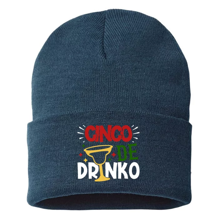 Cinco De Drinko Mexico Celebration Sustainable Knit Beanie