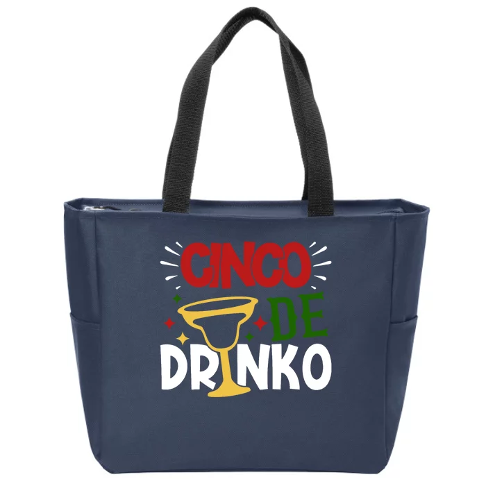 Cinco De Drinko Mexico Celebration Zip Tote Bag