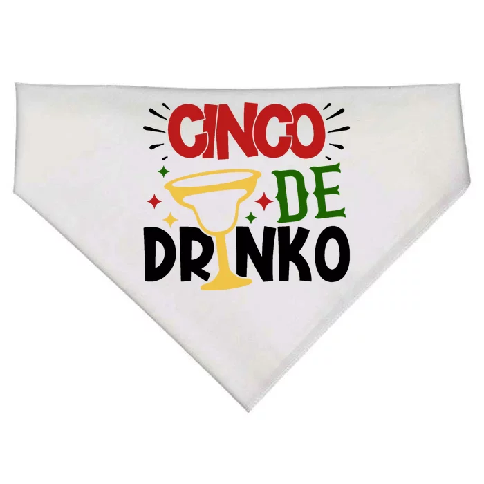 Cinco De Drinko Mexico Celebration USA-Made Doggie Bandana