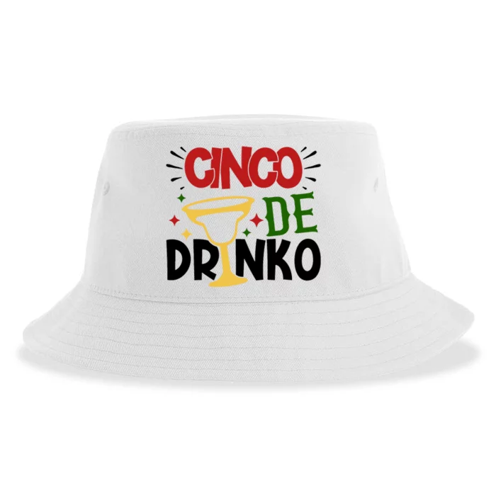 Cinco De Drinko Mexico Celebration Sustainable Bucket Hat