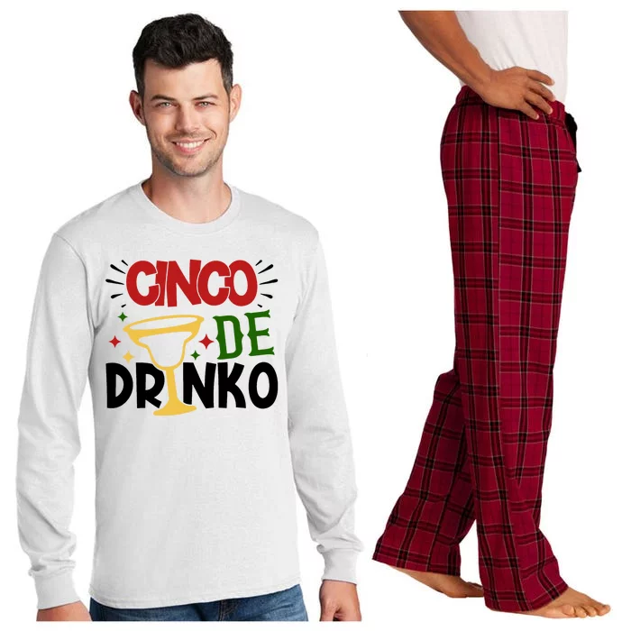 Cinco De Drinko Mexico Celebration Long Sleeve Pajama Set