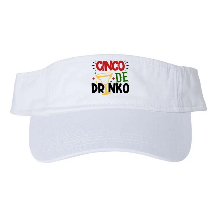 Cinco De Drinko Mexico Celebration Valucap Bio-Washed Visor