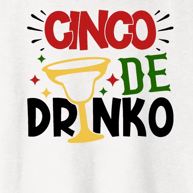 Cinco De Drinko Mexico Celebration Women's Crop Top Tee