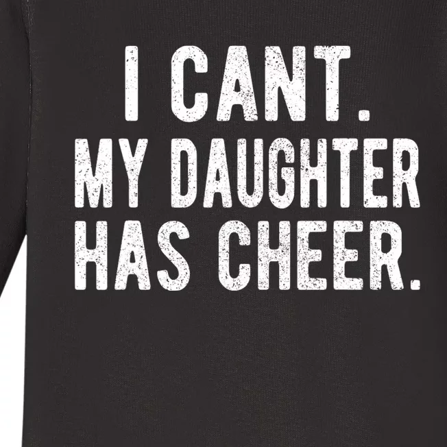 Cheer Dad Daughter Cheerleading FatherS Day Cheerleader Baby Long Sleeve Bodysuit