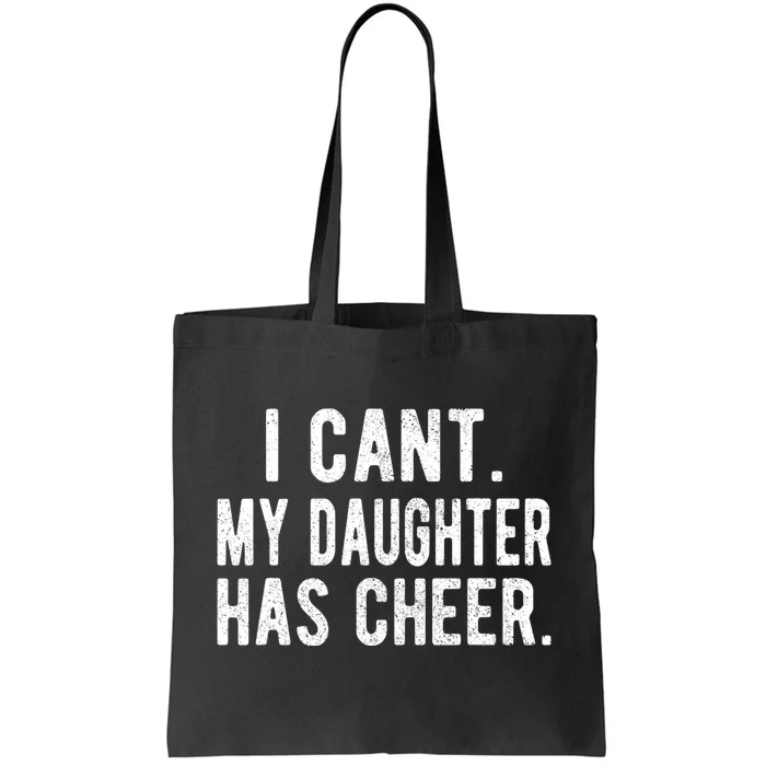 Cheer Dad Daughter Cheerleading FatherS Day Cheerleader Tote Bag