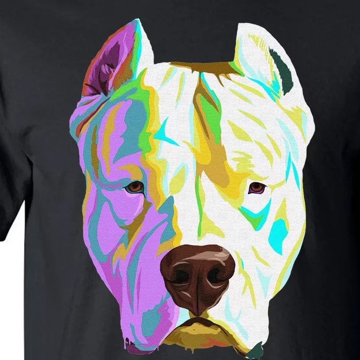 Colourful Dog Dogo Argentino Pullover Hoodie Tall T-Shirt