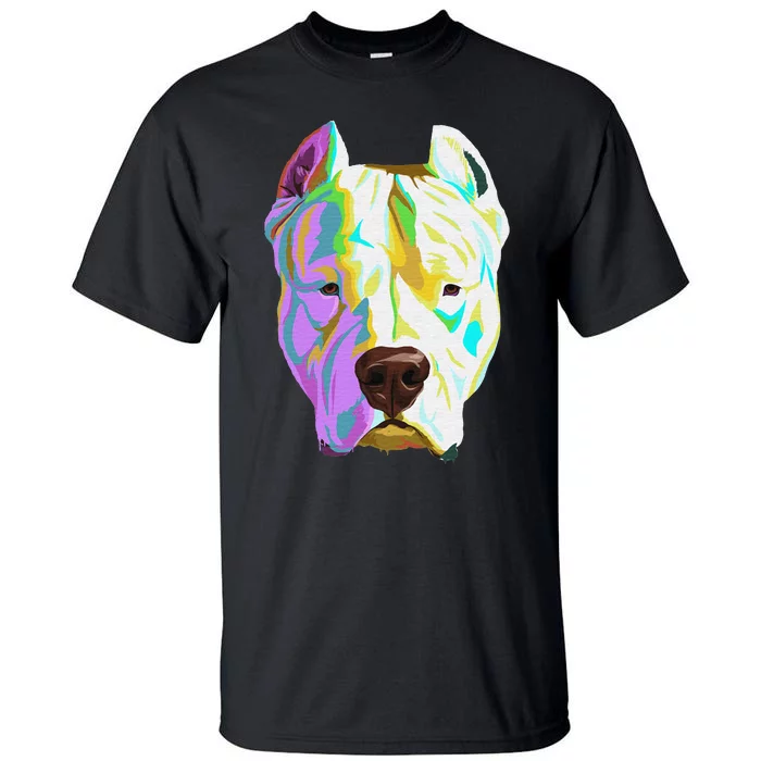 Colourful Dog Dogo Argentino Pullover Hoodie Tall T-Shirt