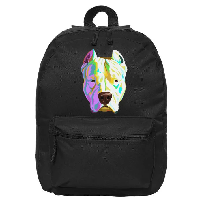 Colourful Dog Dogo Argentino Pullover Hoodie 16 in Basic Backpack