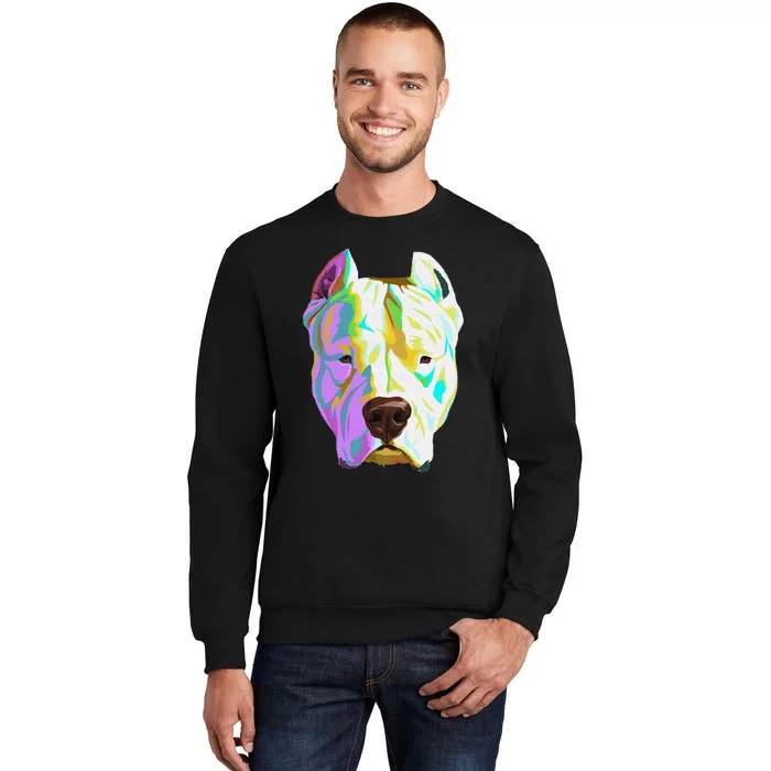 Colourful Dog Dogo Argentino Pullover Hoodie Tall Sweatshirt