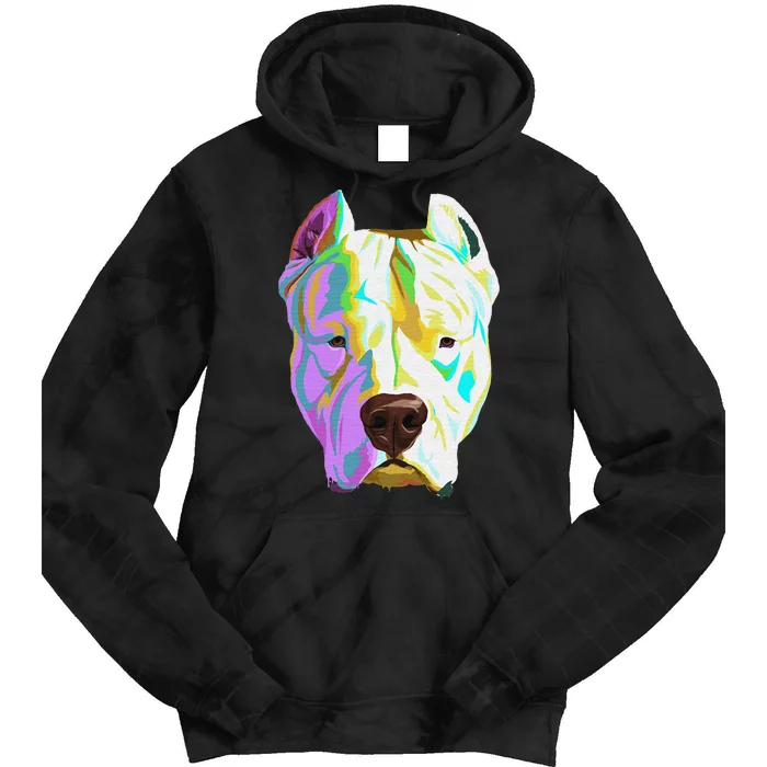 Colourful Dog Dogo Argentino Pullover Hoodie Tie Dye Hoodie