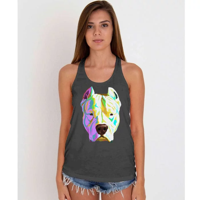 Colourful Dog Dogo Argentino Pullover Hoodie Women's Knotted Racerback Tank