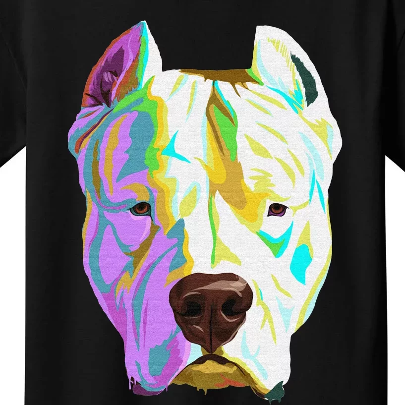 Colourful Dog Dogo Argentino Pullover Hoodie Kids T-Shirt