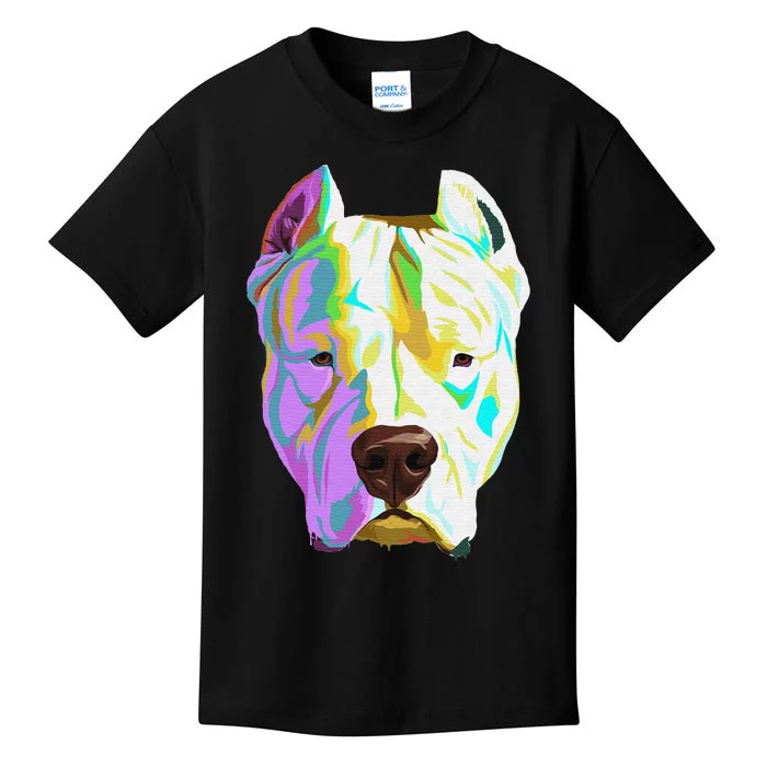 Colourful Dog Dogo Argentino Pullover Hoodie Kids T-Shirt