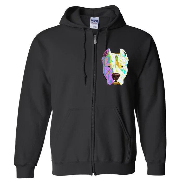 Colourful Dog Dogo Argentino Pullover Hoodie Full Zip Hoodie