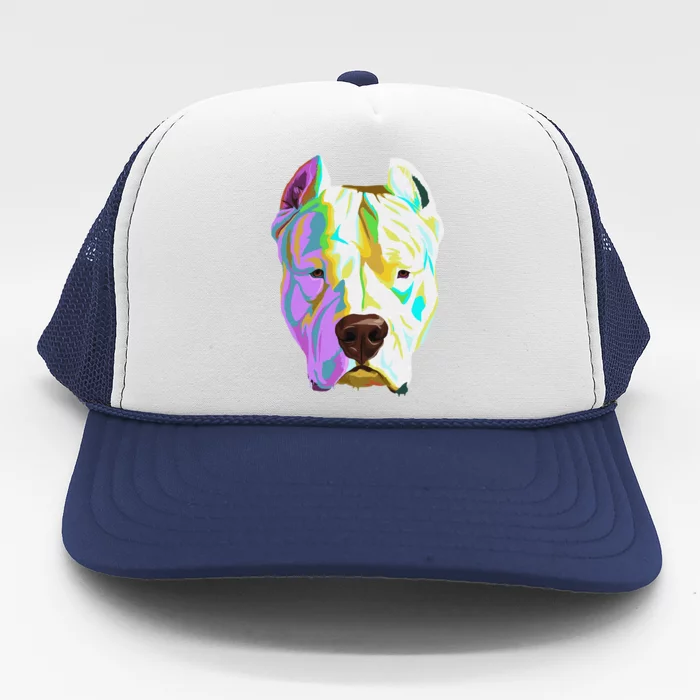 Colourful Dog Dogo Argentino Pullover Hoodie Trucker Hat