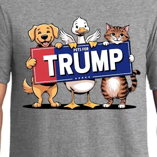 Cat Duck Dog Pets For Trump Pajama Set