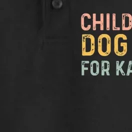 Childless Dog Dad For Kamala Harris 2024 Dry Zone Grid Performance Polo