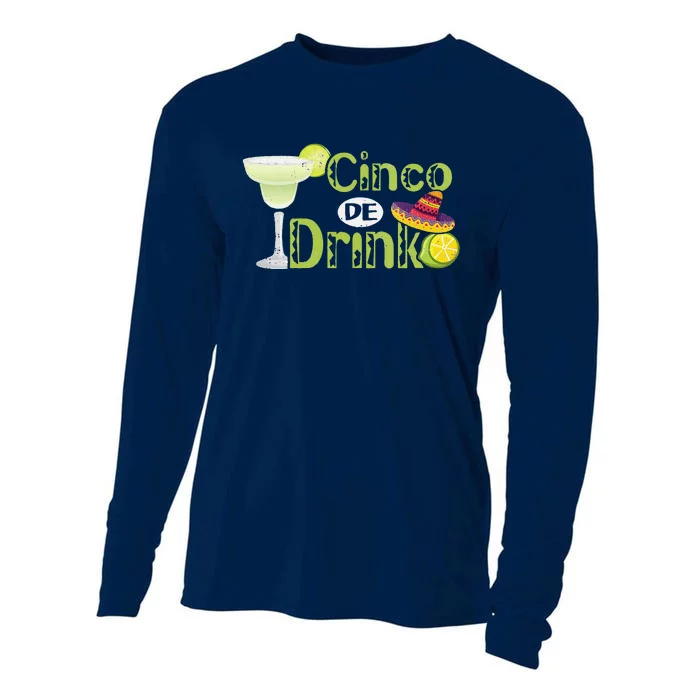 Cinco De Drinko Fiesto Cinco De Mayo Fiesta 5 De Mayo Cooling Performance Long Sleeve Crew