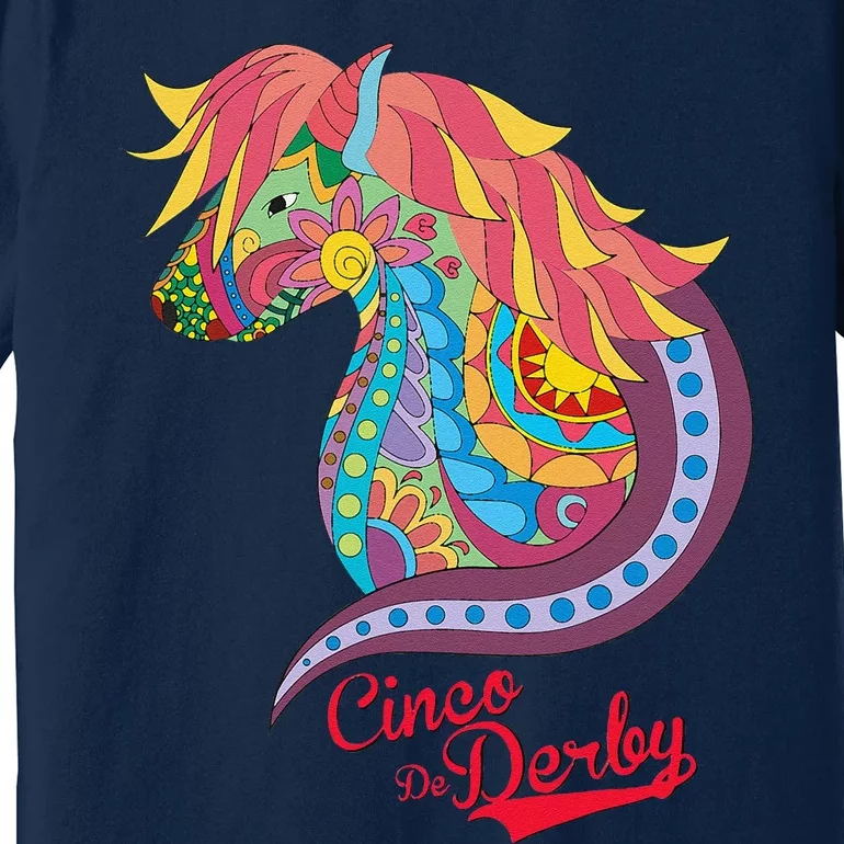 Cinco De Derby Mexican Kentucky Horse Race Premium T-Shirt