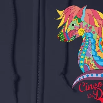 Cinco De Derby Mexican Kentucky Horse Race Full Zip Hoodie