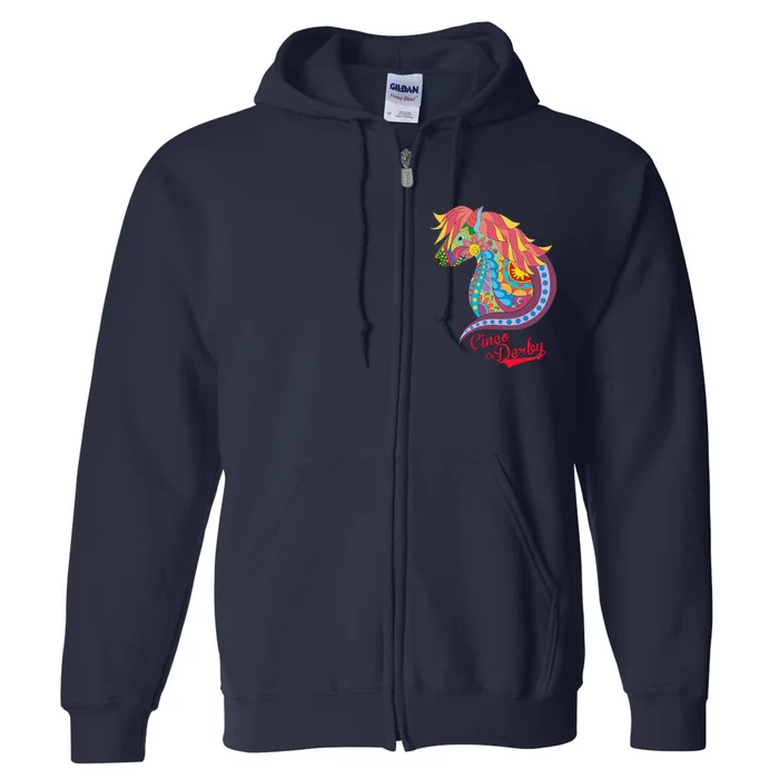 Cinco De Derby Mexican Kentucky Horse Race Full Zip Hoodie